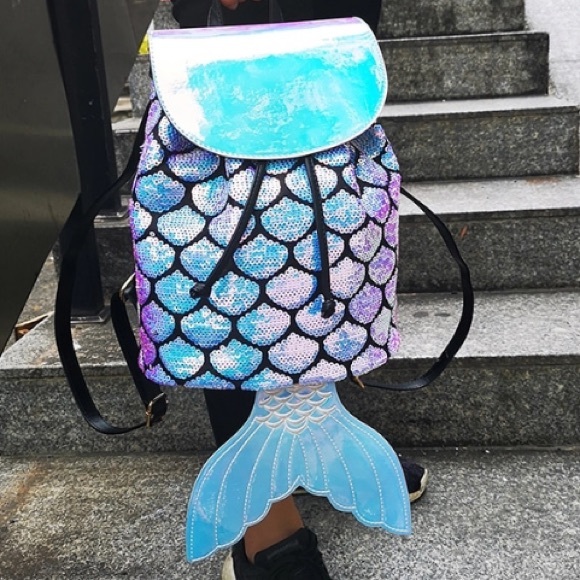Handbags - Mermaid backpack rave costume festival Ariel edc